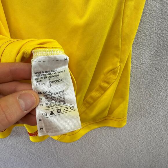 Columbia Soccer Jersey Men's Small Yellow Adidas 2013 Sewn Patch Logo Futbol - Picture 9 of 11